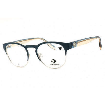 Converse Men's Eyeglasses - Matte Blue/Teal/Silver Metal Full Rim Frame | CV3026 440 ,