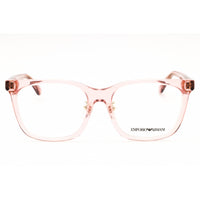 Emporio Armani Women's Eyeglasses - Transparent Pink Plastic Frame | 0EA3228F 6062 ,