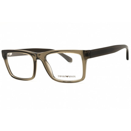 Emporio Armani Men's Eyeglasses - Transparent Grey Full Rim Frame | 0EA3254 6249 ,