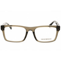 Emporio Armani Men's Eyeglasses - Transparent Grey Full Rim Frame | 0EA3254F 6249 ,