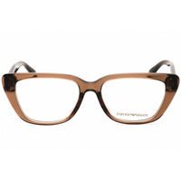 Emporio Armani Women's Eyeglasses - Shiny Transparent Brown Frame | 0EA3256U 6251 ,