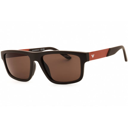 Emporio Armani Men's Sunglasses - Matte Brown Full Rim Frame | 0EA4244U 624373 ,