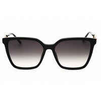Escada Women's Sunglasses - Shiny Black Rectangular Shape Full Rim Frame | SESD96 0700 ,