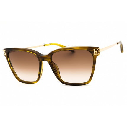 Escada Women's Sunglasses - Green/Gold Rectangular Shape Full Rim Frame | SESE47S 06U8 ,