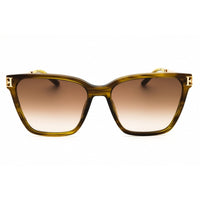 Escada Women's Sunglasses - Green/Gold Rectangular Shape Full Rim Frame | SESE47S 06U8 ,