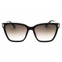 Escada Women's Sunglasses - Shiny Black/Gold Acetate Full Rim Frame | SESE47S 0700 ,
