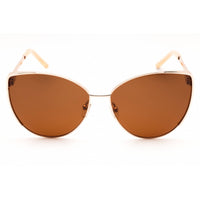 Escada Women's Sunglasses - Shiny Rose Gold Metal Cat Eye Shape Frame | SESE59 610300 ,