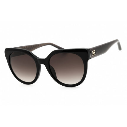 Escada Women's Sunglasses - Shiny Black Acetate Round Full Rim Frame | SESE65 0700 ,