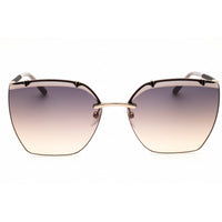 Escada Unisex Sunglasses - Shiny Red/Gold Rectangular Rimless Frame | SESE67 0A39 ,
