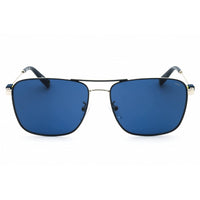 Fila Men's Sunglasses - Palladium/Blue Rectangular Shape Full Rim Frame | SFI456 F94Y ,