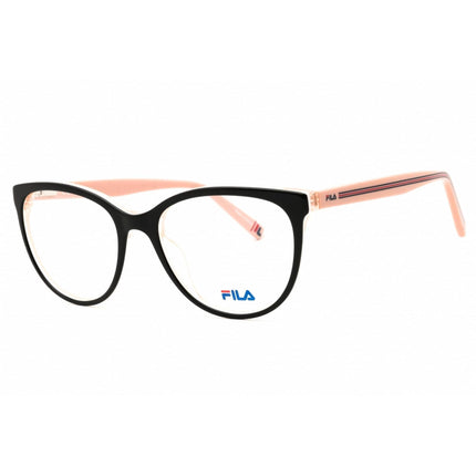 Fila Women's Eyeglasses - Black/Blush Acetate Cat Eye Full Rim Frame | VF9399 09EF ,