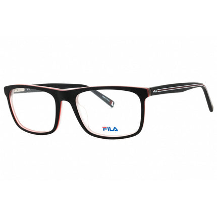 Fila Men's Eyeglasses - Matte Black Acetate Rectangular Full Rim Frame | VF9400 P95M ,