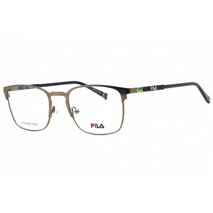 Fila Men's Eyeglasses - Gunmetal/Blue Rectangular Shape Full Rim Frame | VF9468 0GUN ,
