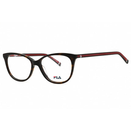 Fila Women's Eyeglasses - Havana/Red Injected Propionate Cat Eye Frame | VF9470 0HAV ,
