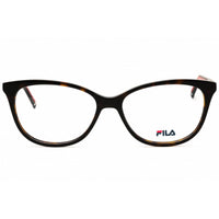 Fila Women's Eyeglasses - Havana/Red Injected Propionate Cat Eye Frame | VF9470 0HAV ,