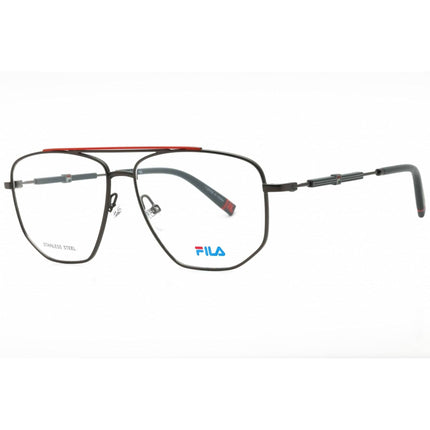 Fila Men's Eyeglasses - Gunmetal Metal Oval Shape Full Rim Frame | VFI114V 0K56 ,