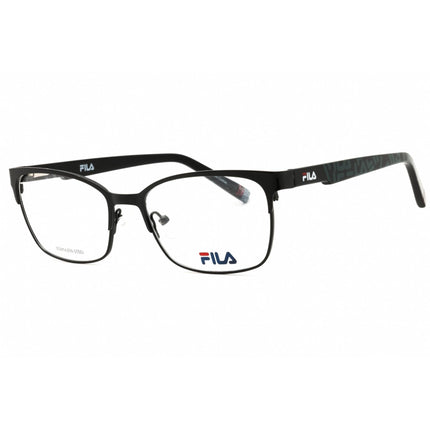 Fila Women's Eyeglasses - Black Metal Rectangular Shape Full Rim Frame | VFI176 0BLA ,