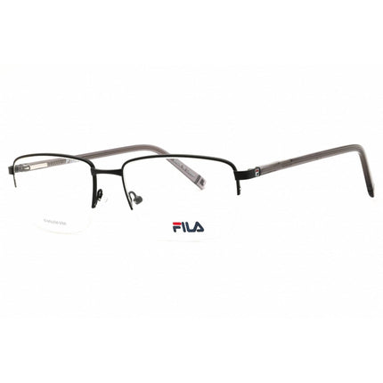 Fila Men's Eyeglasses - Black/Grey Metal Rectangular Half Rim Frame | VFI261 0531 ,