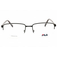 Fila Men's Eyeglasses - Black/Grey Metal Rectangular Half Rim Frame | VFI261 0531 ,
