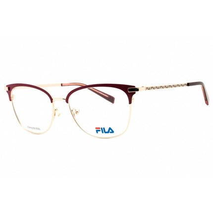 Fila Women's Eyeglasses - Burgundy/Gold Metal Cat Eye Full Rim Frame | VFI265 0307 ,