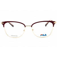 Fila Women's Eyeglasses - Burgundy/Gold Metal Cat Eye Full Rim Frame | VFI265 0307 ,