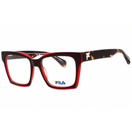 Fila Women's Eyeglasses - Bordeaux/Red Rectangular Shape Full Rim Frame | VFI429 07PB ,