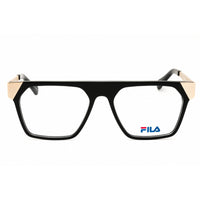 Fila Unisex Eyeglasses - Black/Gold Acetate/Metal Rectangular Frame | VFI432 0700 ,