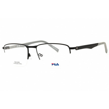 Fila Men's Eyeglasses - Black/Grey Metal Oval Shape Half Rim Frame | VFI444 0531 ,