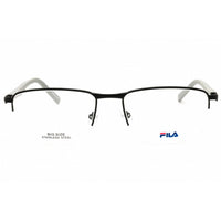 Fila Men's Eyeglasses - Black/Grey Metal Oval Shape Half Rim Frame | VFI444 0531 ,