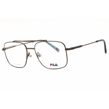 Fila Men's Eyeglasses - Gunmetal Metal Rectangular Shape Full Rim Frame | VFI733 0627 ,