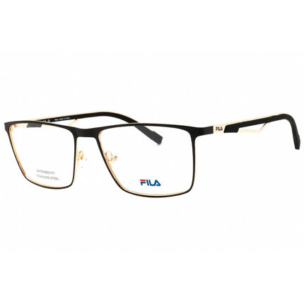 Fila Men's Eyeglasses - Rose Gold/Semi Black Parts Rectangular Frame | VFI878 0302 ,