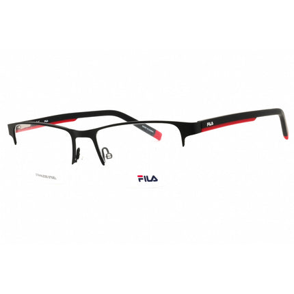 Fila Men's Eyeglasses - Black/Red Acetate/Metal Rectangular Shape Frame | VF9915 0531 ,