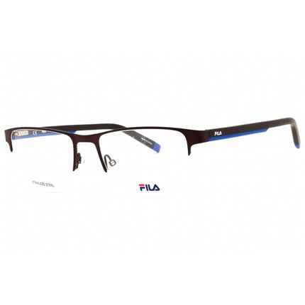 Fila Men's Eyeglasses - Brown/Blue Acetate/Metal Rectangular Shape Frame | VF9915 08C4 ,