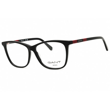Gant Women's Eyeglasses - Shiny Black Full Rim Rectangular Frame | GA50014 001 ,