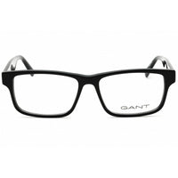 Gant Men's Eyeglasses - Shiny Black Acetate Full Rim Rectangular Frame | GA50017 001 ,