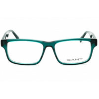 Gant Men's Eyeglasses - Shiny Dark Green Acetate Rectangular Frame | GA50017 096 ,