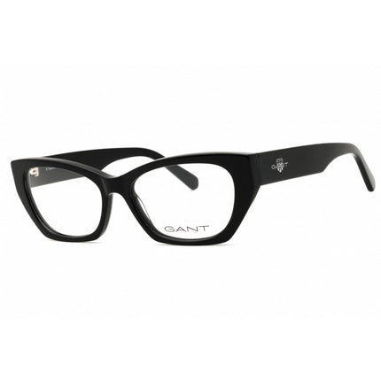Gant Women's Eyeglasses - Shiny Black Acetate Full Rim Cat Eye Frame | GA50047 001 ,