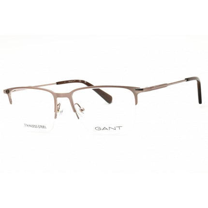 Gant Men's Eyeglasses - Matte Light Bronze Metal Rectangular Frame | GA50053 035 ,