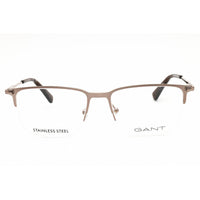 Gant Men's Eyeglasses - Matte Light Bronze Metal Rectangular Frame | GA50053 035 ,