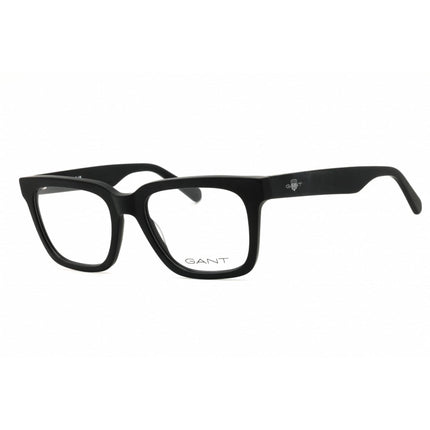 Gant Men's Eyeglasses - Matte Black Acetate Full Rim Rectangular Frame | GA50059 002 ,