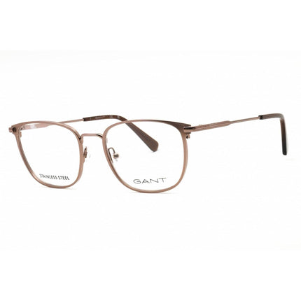 Gant Men's Eyeglasses - Matte Light Bronze Brown Metal Full Rim Frame | GA50068 035 ,