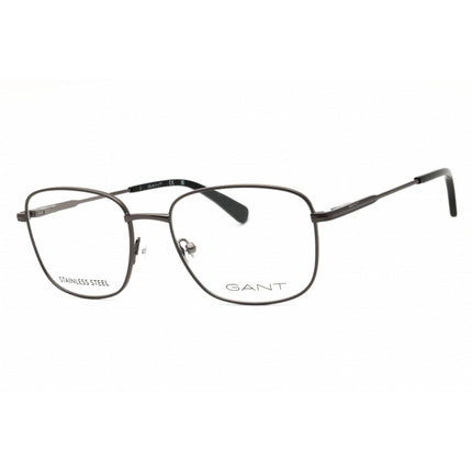 Gant Men's Eyeglasses - Matte Gunmetal Metal Rectangular Shape Frame | GA50069 009 ,