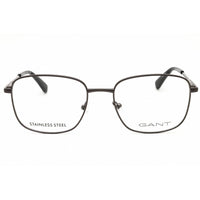 Gant Men's Eyeglasses - Matte Gunmetal Metal Rectangular Shape Frame | GA50069 009 ,