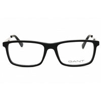 Gant Men's Eyeglasses - Matte Black Acetate Full Rim Rectangular Frame | GA50076 002 ,