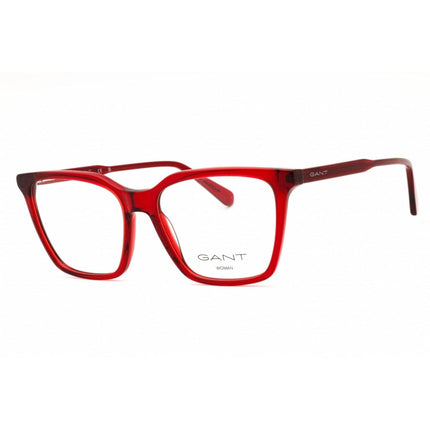 Gant Women's Eyeglasses - Shiny Bordeaux Acetate Rectangular Frame | GA50080 069 ,