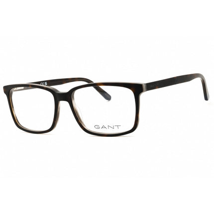 Gant Men's Eyeglasses - Coloured Havana Rectangular Shape Full Rim Frame | GA3165 055 ,