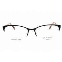 Gant Women's Eyeglasses - Matte Black/Gold/Havana Metal Half Rim Frame | GA4116 002 ,