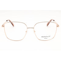 Gant Women's Eyeglasses - Shiny Rose Gold Rectangular Full Rim Frame | GA4145 028 ,