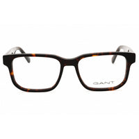 Gant Men's Eyeglasses - Dark Havana Acetate Rectangular Full Rim Frame | GA50030 052 ,