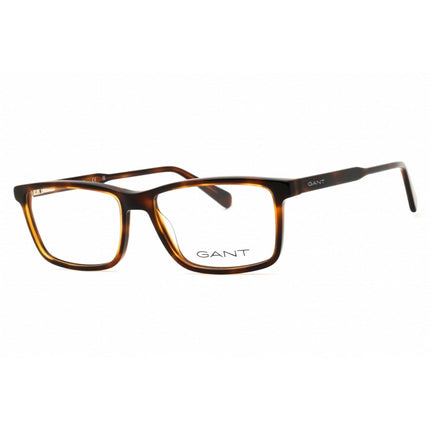 Gant Men's Eyeglasses - Dark Havana Acetate Rectangular Full Rim Frame | GA50033 052 ,